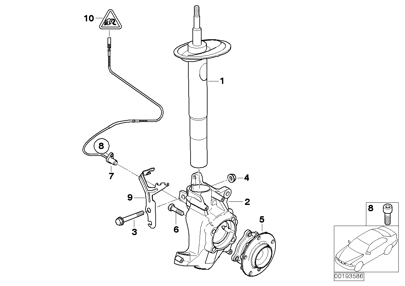 Genuine BMW 34522283186 E63 E64 Cable Bracket, Right (Inc. M6) | ML Performance EU EU Car Parts