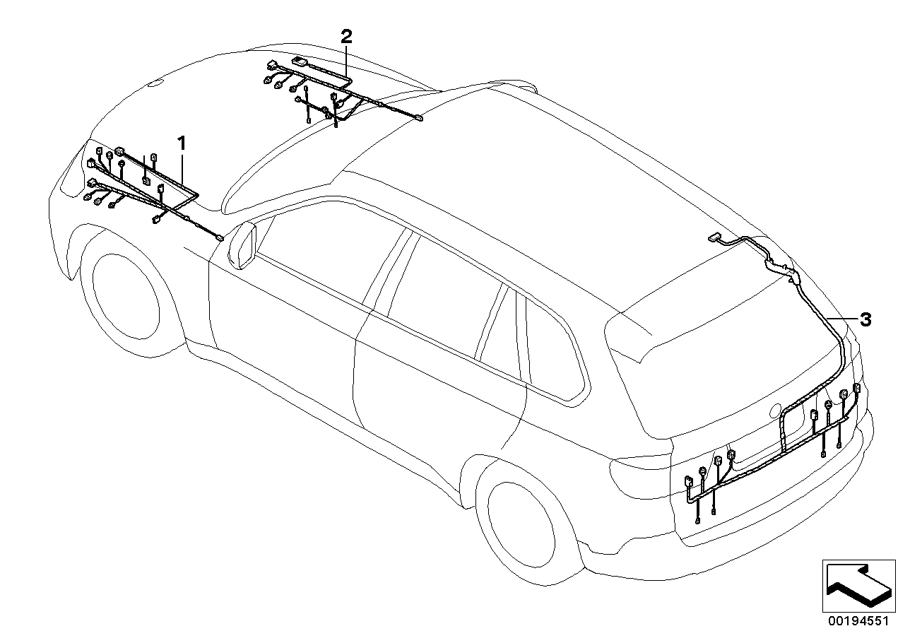 Genuine BMW 61119247365 E71 E72 Repair Wiring Set For Trunk Lid (Inc. X6) | ML Performance EU EU Car Parts