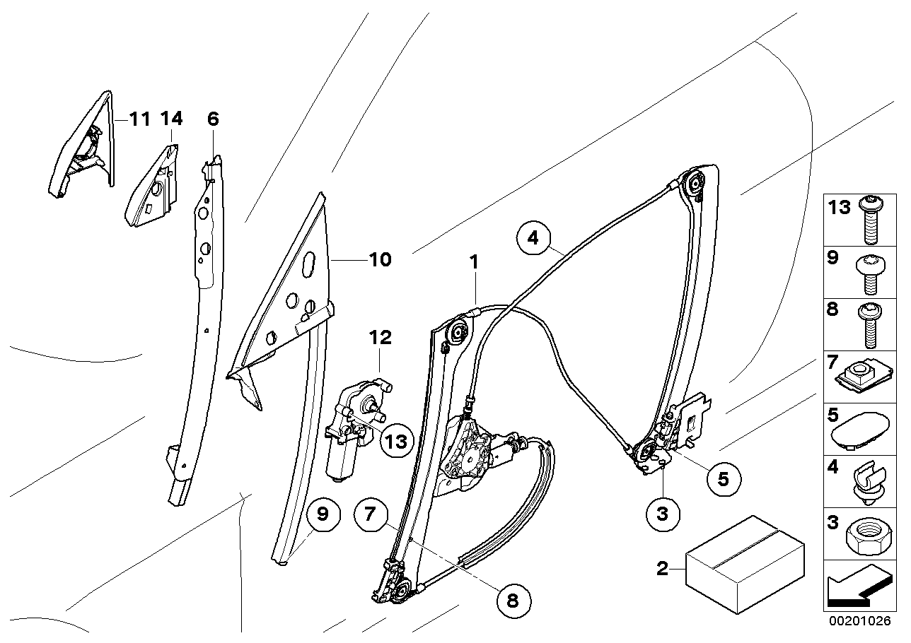 Genuine BMW 67626981143 E63 E64 Drive For Window Lifter (Inc. 635d, 630i & M6) | ML Performance EU EU Car Parts