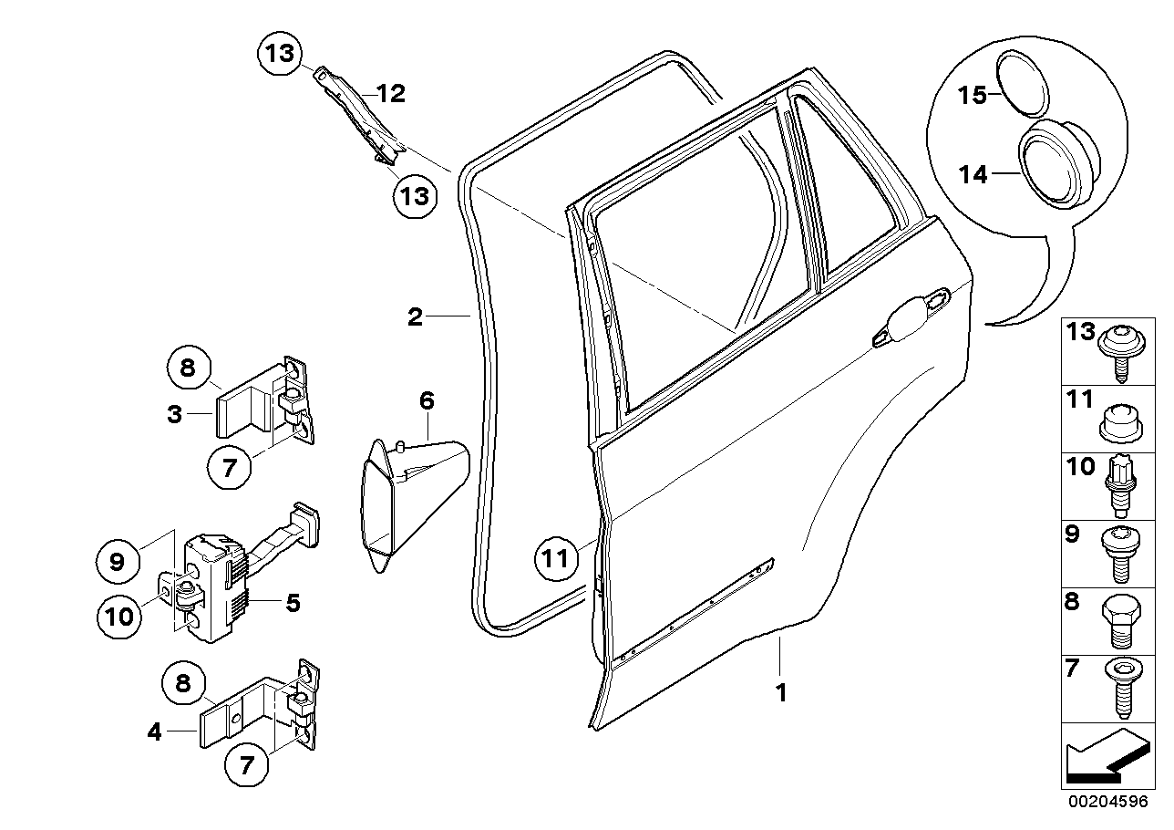 Genuine BMW 51227263447 E70 Grommet, Door Brake, Rear (Inc. X5) | ML Performance EU EU Car Parts