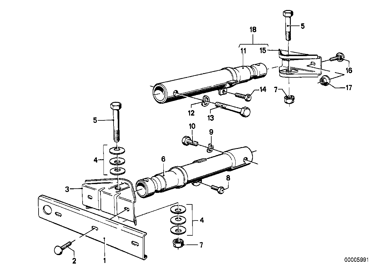Genuine BMW 51121830650 E21 E28 Support Shock A0Sorber (Inc. 524td, 528e & 533i) | ML Performance EU EU Car Parts