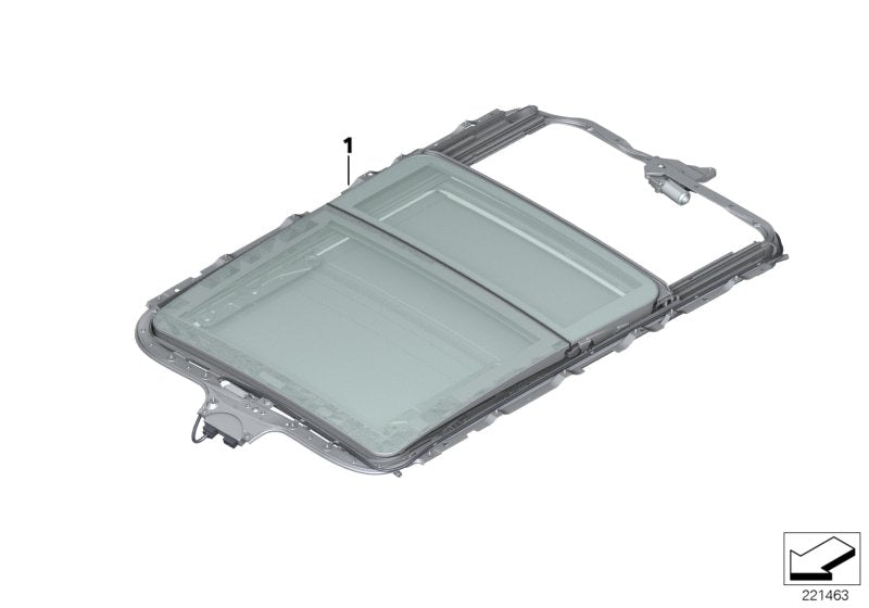 Genuine BMW 54107198755 E70 Panoramic Glass Roof, Electric HImmELGRAU (Inc. X5) | ML Performance EU EU Car Parts