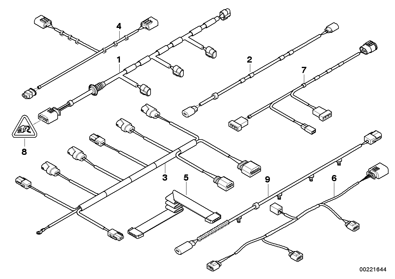 Genuine BMW 61129244423 E71 E72 Wiring Set Pdc, Front (Inc. X6) | ML Performance EU EU Car Parts