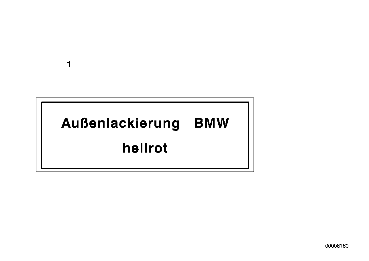 Genuine BMW 51142121735 Label URGRUEN-MET (Inc. Z1) | ML Performance EU EU Car Parts