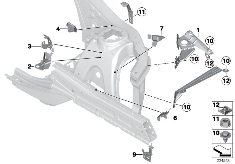 Genuine BMW 41117267093 F25 F26 Aggregate Support Bracket (Inc. X4 & X3 20i) | ML Performance EU EU Car Parts