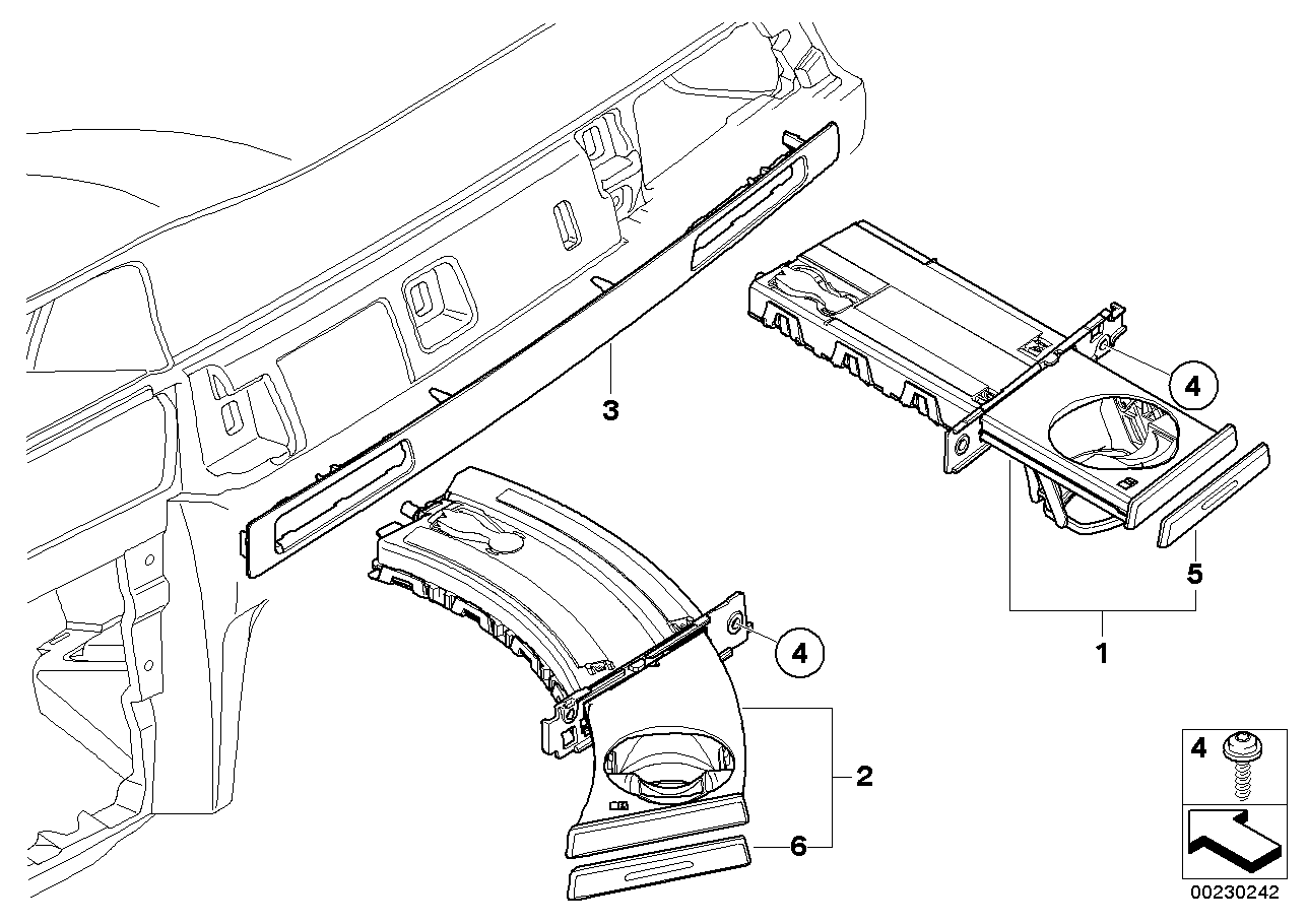 Genuine BMW 51459174146 E92 E93 Cup Holder Left CHROM CREAMBGE. (Inc. 323i, 330i & 320i)