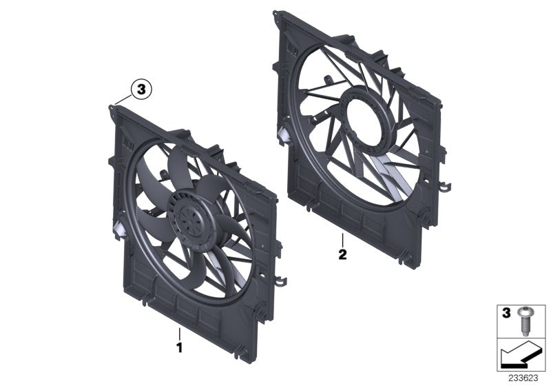 Genuine BMW 17427560768 F25 Fan Shroud (Inc. X3 28iX) | ML Performance EU EU Car Parts