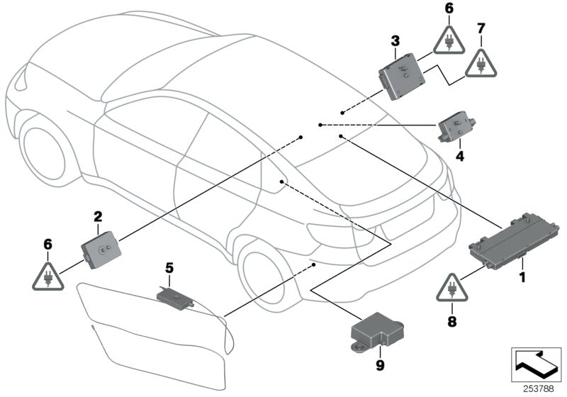 Genuine BMW 65209172879 E71 E72 Suppression Filter RECHTS (Inc. X6) | ML Performance EU EU Car Parts