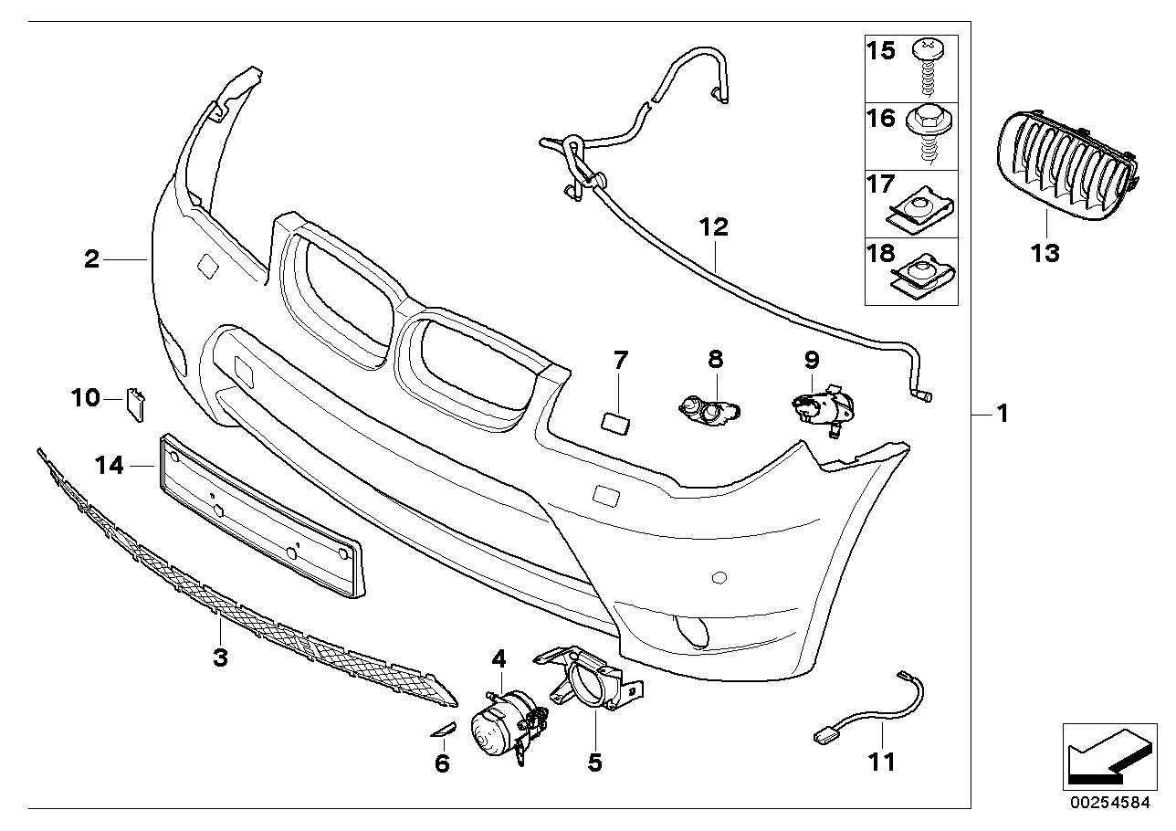 Genuine BMW 51110305015 E83 Holder, Fog Light Trim Left (Inc. X3) | ML Performance EU EU Car Parts
