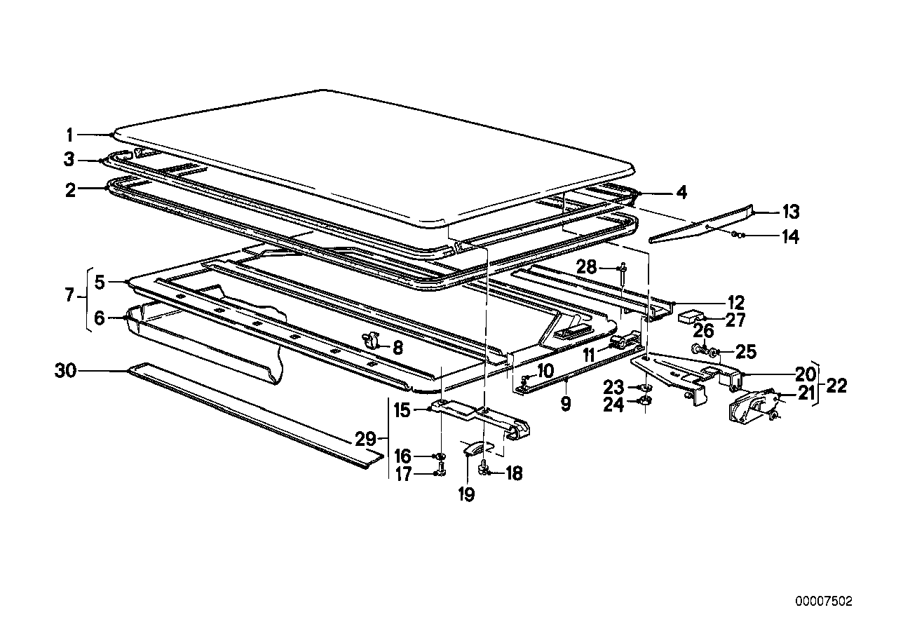 Genuine BMW 54121843425 E23 E24 E12 Left Gate Bracket (Inc. 732i, 730 & 745i) | ML Performance EU Car Parts