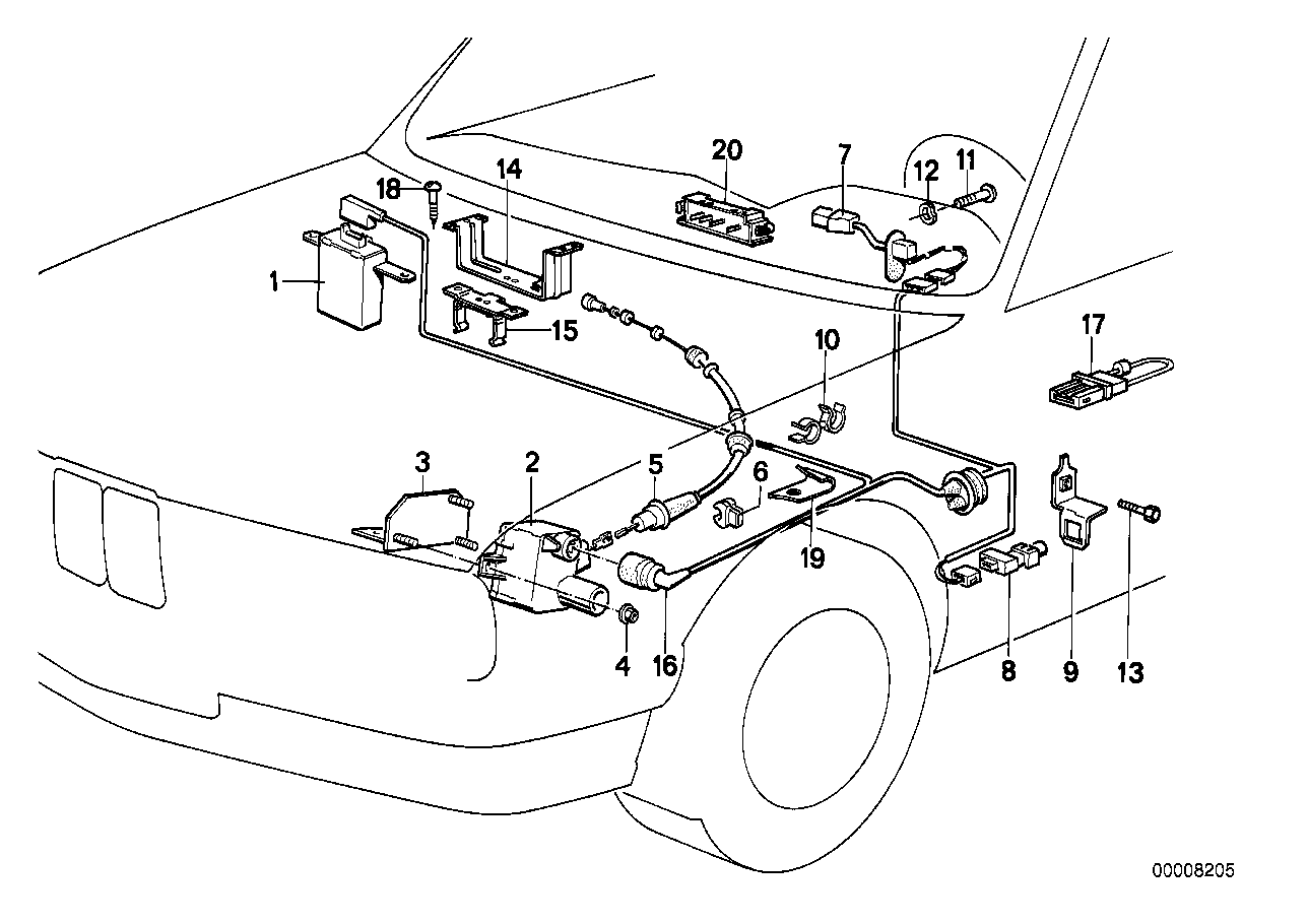 Genuine BMW 65711386242 E30 Actuator (Inc. 325ix, 325e & 325i) | ML Performance EU EU Car Parts