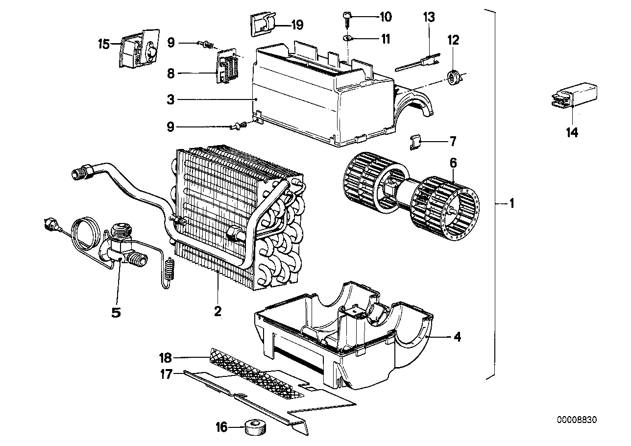 Genuine BMW 64501380658 E24 Expansion Valve (Inc. 628CSi, 635CSi & M635CSi) | ML Performance EU EU Car Parts