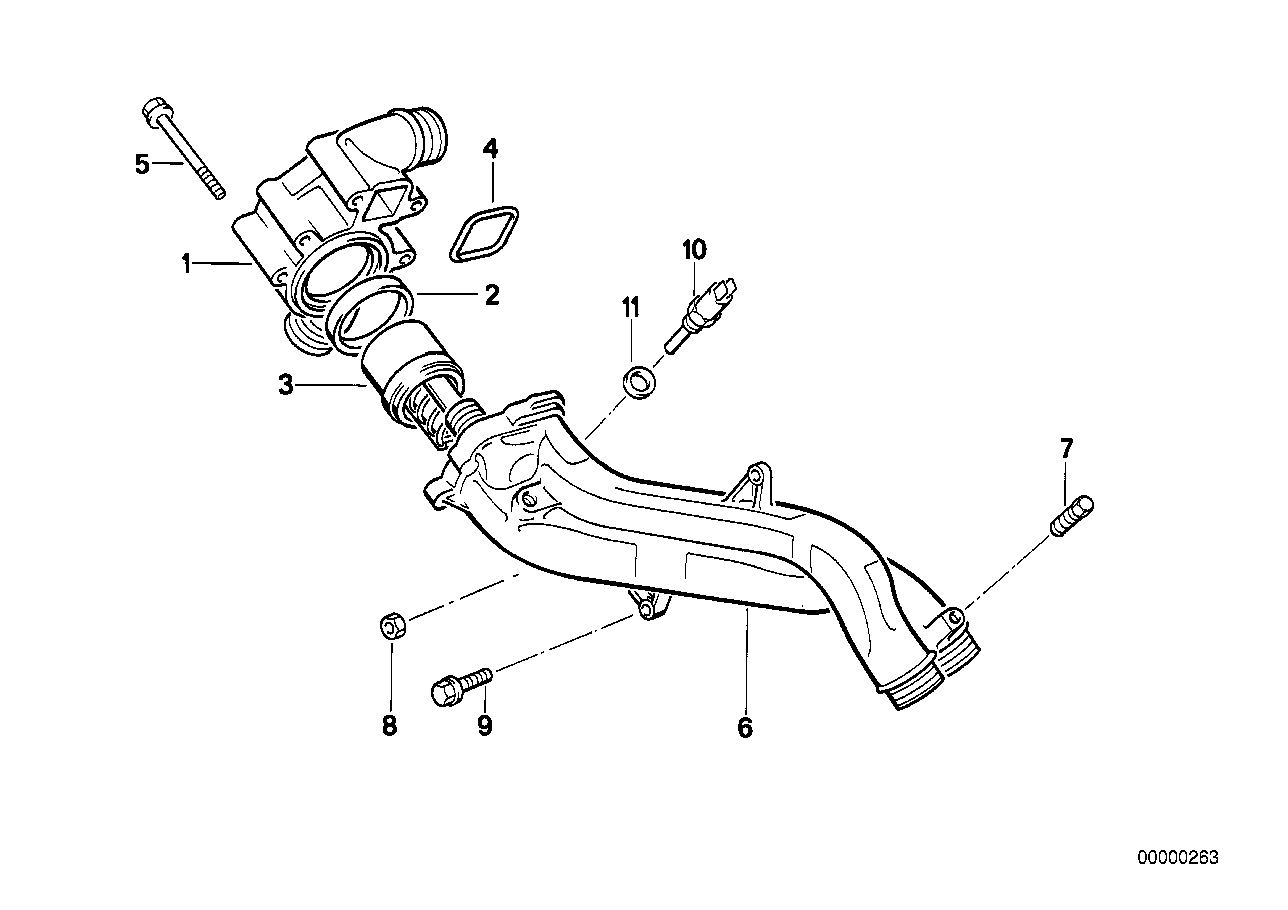 Genuine BMW 11537835558 E39 E52 E34 Thermostat 79CEL (Inc. M5 3.6, Z8 & M5) | ML Performance EU EU Car Parts