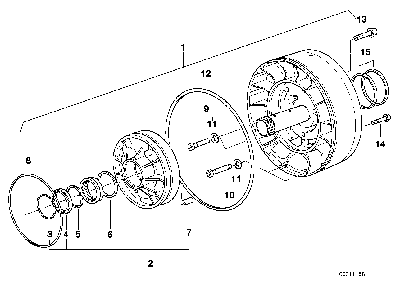 Genuine BMW 24311421071 E38 E39 E32 Corrugated Washer (Inc. 750i, X5 4.6is & 540i) | ML Performance EU EU Car Parts