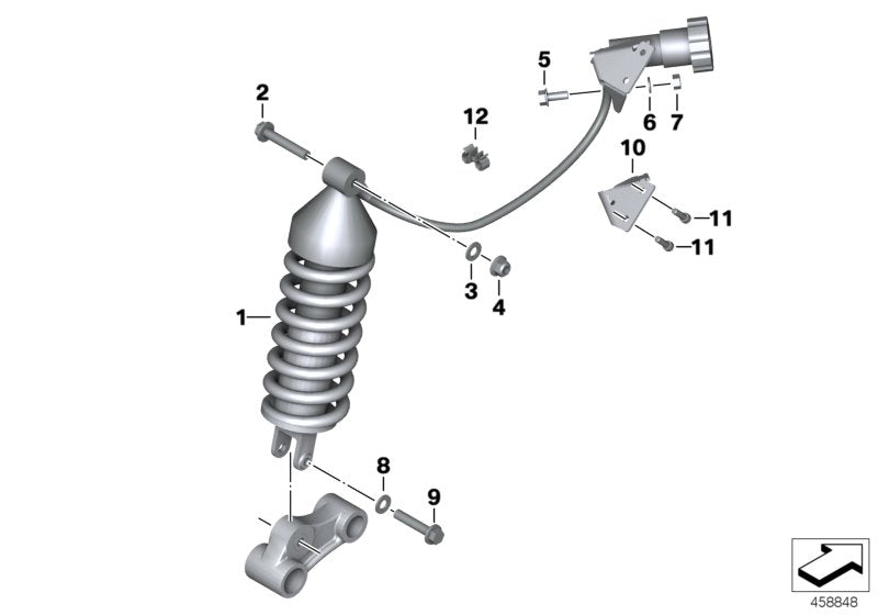 Genuine BMW 07129964677 Self-Locking Hex Nut M10X1,25 (Inc. R 80 GS, R 100 R & R 100 GS) | ML Performance EU EU Car Parts