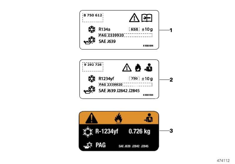 Genuine BMW 71236995657 G11 Label, Coolant 750+/-15G (Inc. 520i, 550iX 4.0 & i3 120Ah) | ML Performance EU EU Car Parts