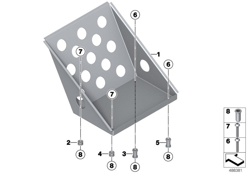 Genuine BMW 51718431696 Spacer Bush PASS.FOOT REST3 (Inc. M4 GT4) | ML Performance EU EU Car Parts