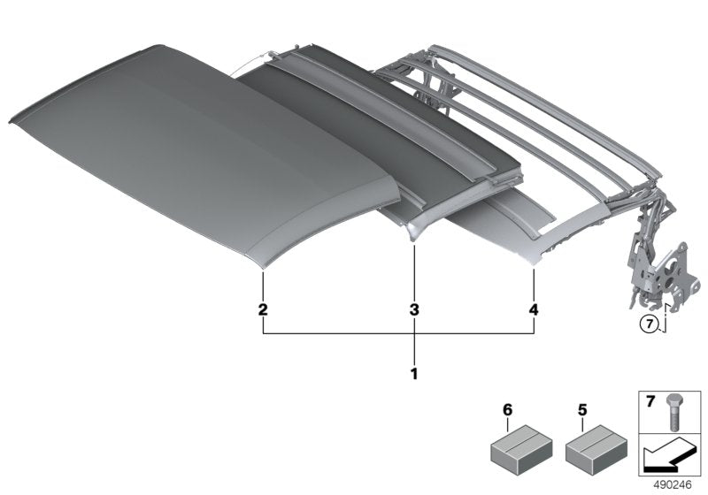 Genuine BMW 54347480447 I15 Electrical Folding Top (Inc. i8) | ML Performance EU EU Car Parts