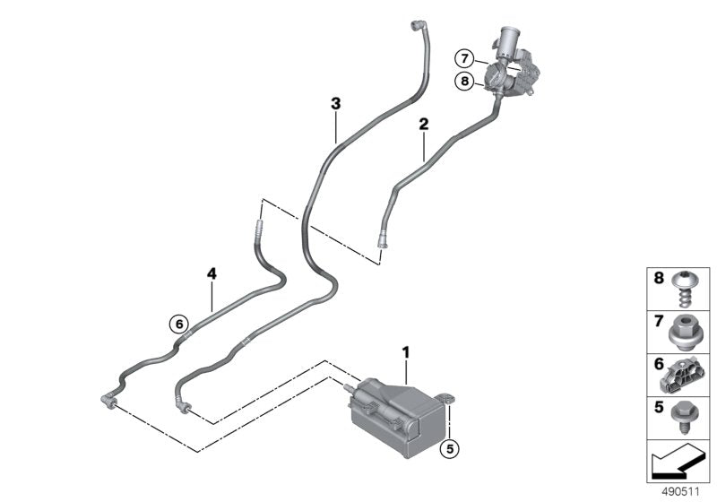 Genuine BMW 16137439939 G07 Breather Line (Inc. X7) | ML Performance EU EU Car Parts