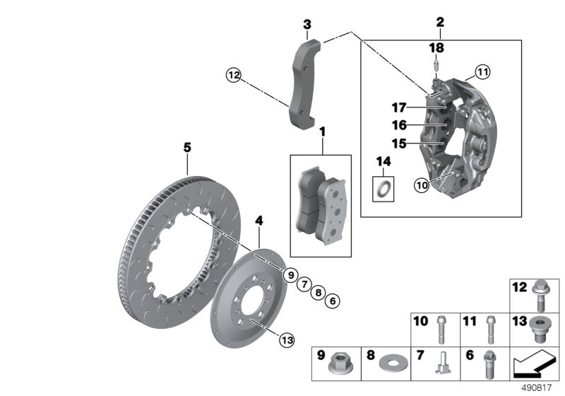 Genuine BMW 34108424039 Brake Piston, Front 31,7 mm (Inc. M4 GT4 & M6 GT3) | ML Performance EU EU Car Parts
