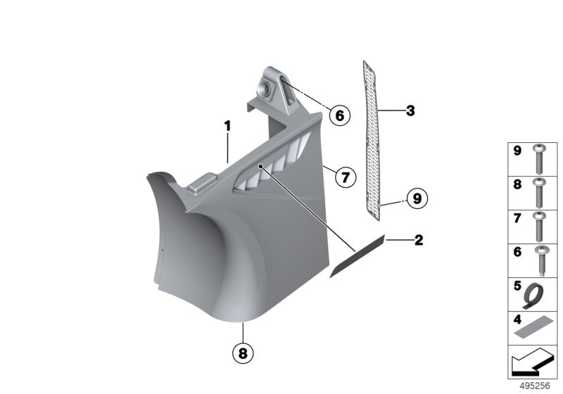 Genuine BMW 41358428116 Lettering For Trim Of Right Side Section (Inc. M6 GT3) | ML Performance EU EU Car Parts