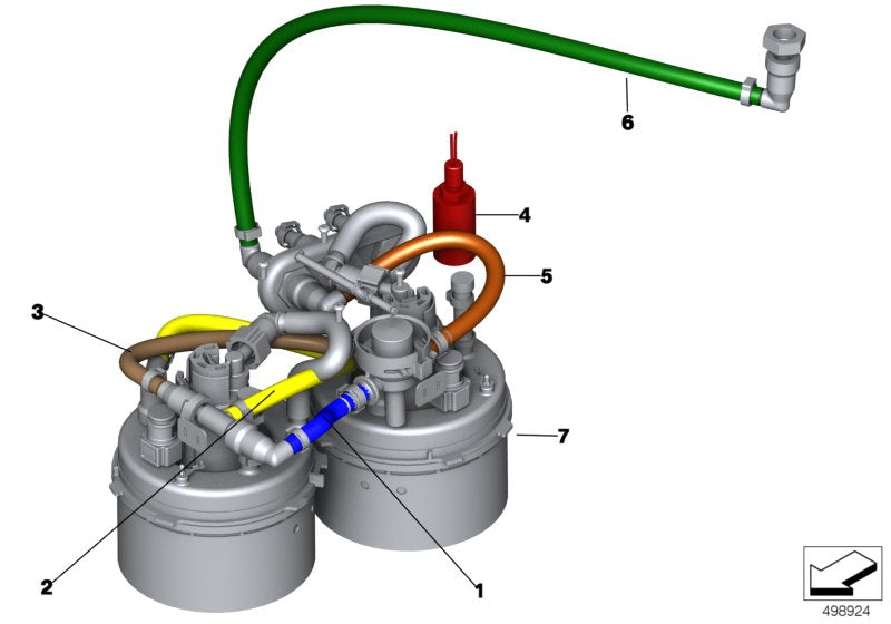 Genuine BMW 16008428622 Fuel Pipe T-PCS. > HP1 (Inc. M6 GT3) | ML Performance EU EU Car Parts