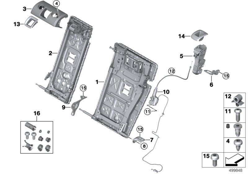 Genuine BMW 52207462723 G21 Lock Striker, Left (Inc. 320d, 330i & 330iX) | ML Performance EU EU Car Parts