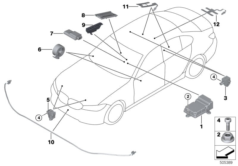 Genuine BMW 65779349777 G32 G15 G11 Sensor, Front (Inc. M340i, 745e & 320i 1.6) | ML Performance EU EU Car Parts