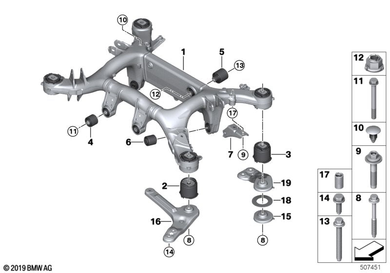 Genuine BMW 33306885045 G07 Radius Rod, Front Left (Inc. X7) | ML Performance EU EU Car Parts