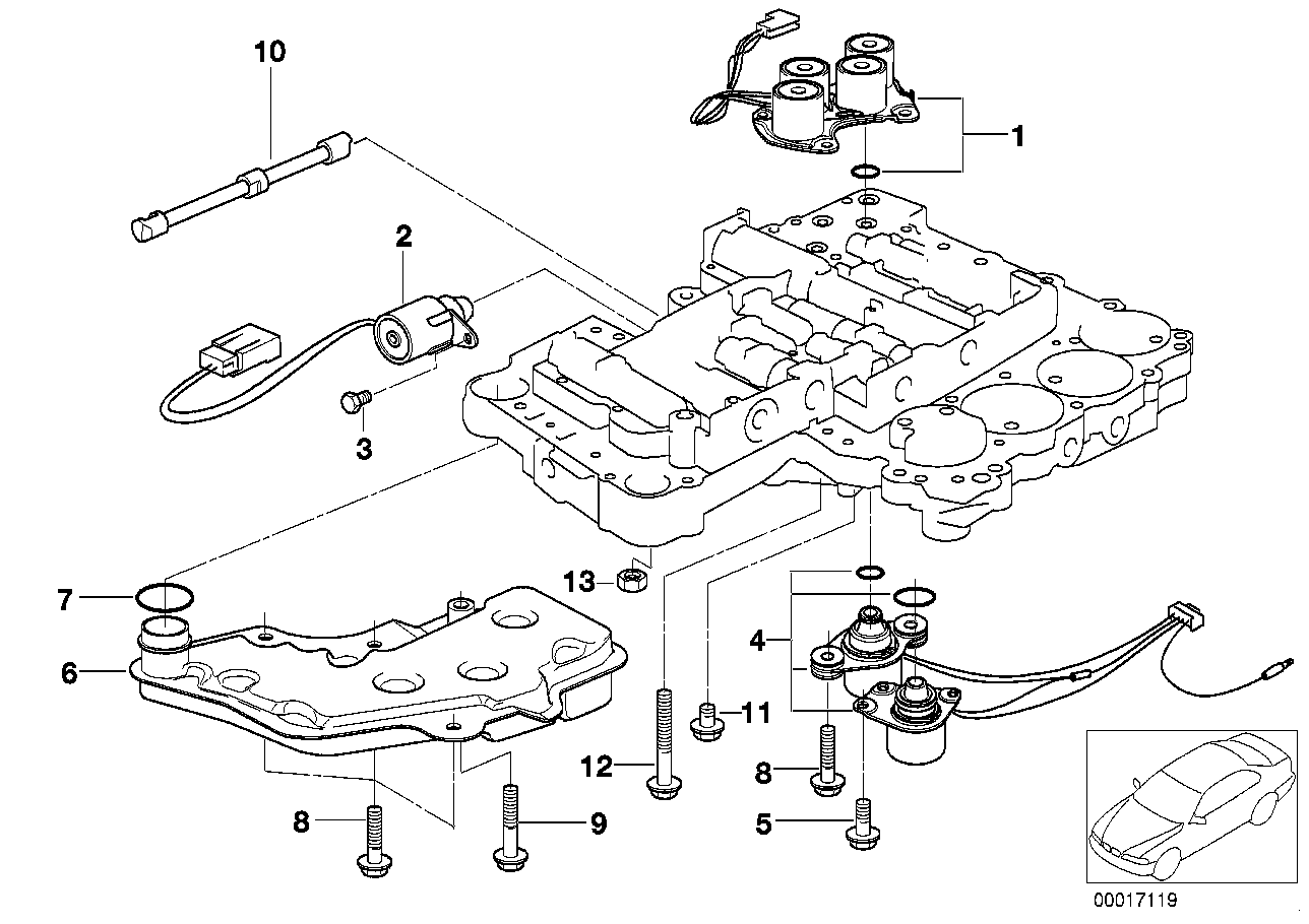 Genuine BMW 24341422213 E39 E36 E34 Torque Converter Solenoid Valve (Inc. 325i, 328i & 323i) | ML Performance EU EU Car Parts