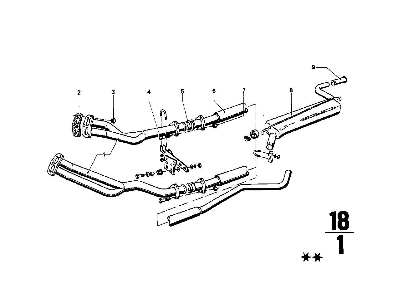 Genuine BMW 18121104050 Front Muffler (Inc. 1602, 1600GT & 1600) | ML Performance EU EU Car Parts