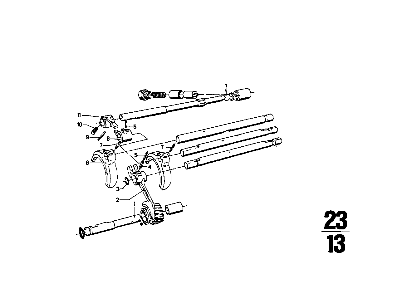 Genuine BMW 23311490135 E28 E12 E30 Shifting Fork (Inc. 2000tii, 2000ti & 520) | ML Performance EU EU Car Parts
