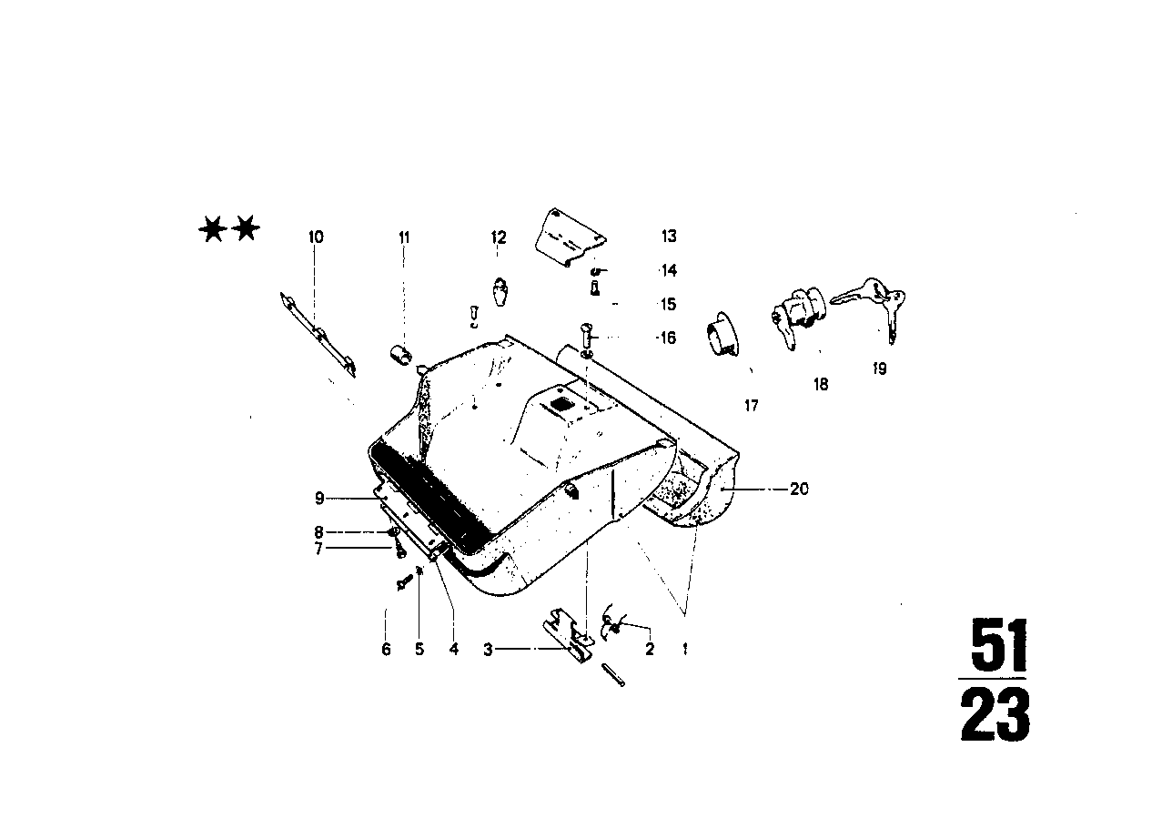 Genuine BMW 51161809777 Hinge (Inc. 2002tii, 2000tii & 2002) | ML Performance EU EU Car Parts