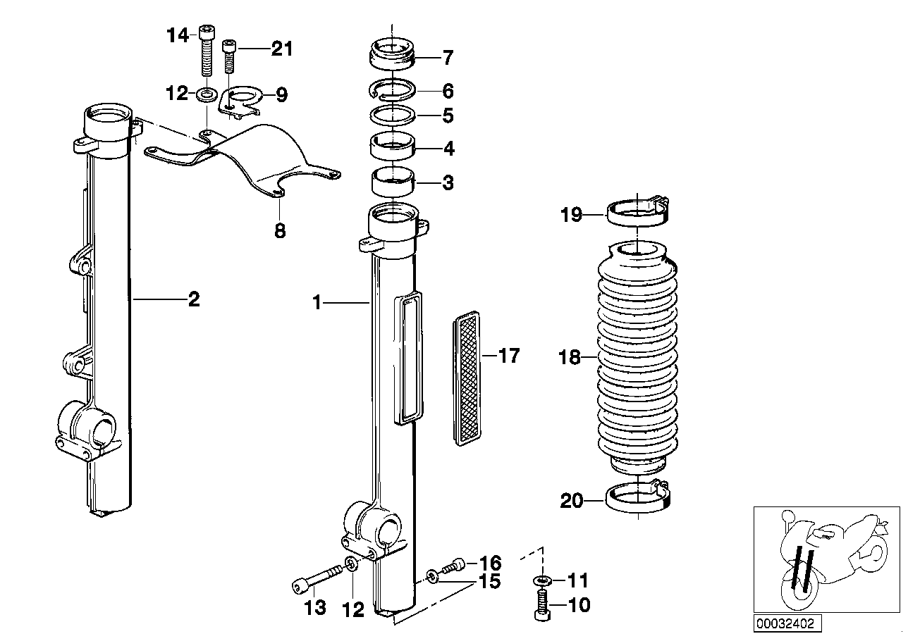 Genuine BMW 34322312311 Holder (Inc. R 80 GS & R 100 GS) | ML Performance EU EU Car Parts