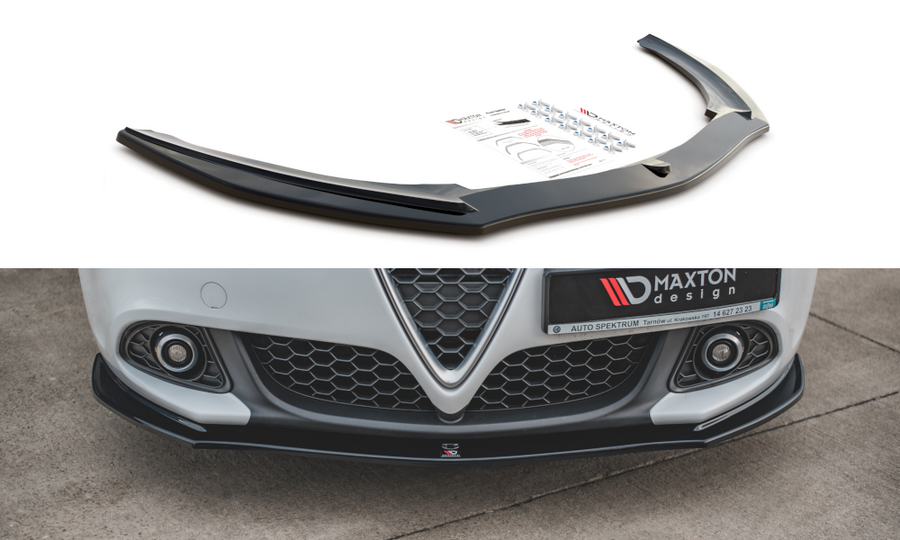 Maxton Design AL-GU-1F-FD1T Front Splitter V.1 Alfa Romeo Giulietta (Facelift) | ML Performance EU Car Parts