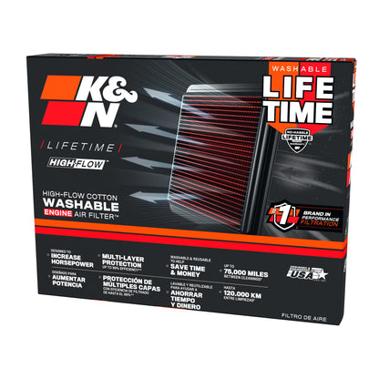 K&N TB-9020 High-Flow Original Lifetime Engine Air Filter - TRIUMPH TIGER 900