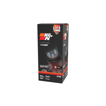 K&N RU-3310 High-Flow Original Universal Air Filter - 3-1/2" FLG, 5-3/4" B, 12-1/8" H