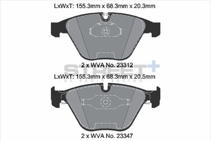 PAGID Racing T8023SP2001 STREET+ Brake Pads