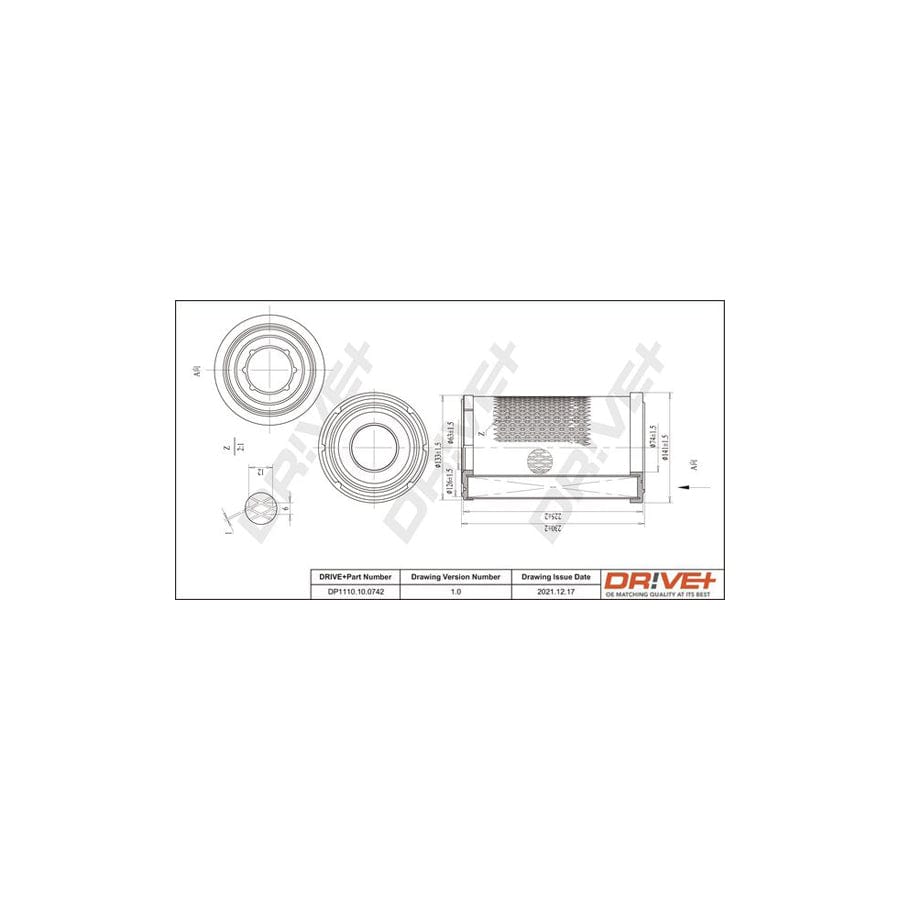 Dr!ve+ DP1110.10.0742 Air Filter | ML Performance EU Car Parts