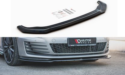 Maxton Design VW-GO-7-GTI-FD2T Front Splitter V.2 Volkswagen Golf GTI MK7 | ML Performance EU Car Parts