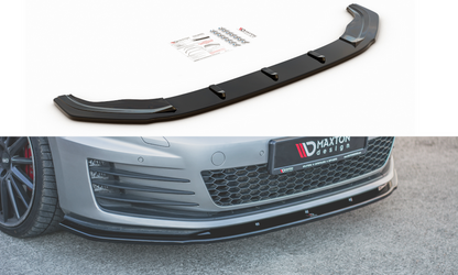 Maxton Design VW-GO-7-GTI-FD1T Front Splitter V.1 Volkswagen Golf GTI MK7 | ML Performance EU Car Parts