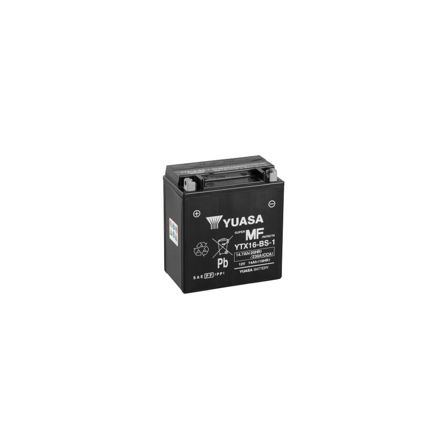 Yuasa YTX16-BS-1 MF Motorcycle Battery | ML Performance EU Car Parts