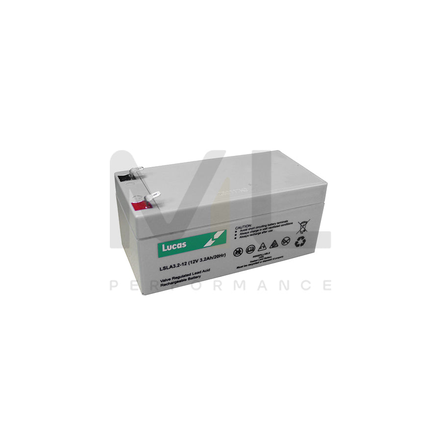 LSLA3.2-12 Lucas Sealed Lead Acid Battery 12V 3.2Ah | Car Batteries UK | ML Performance Car Parts
