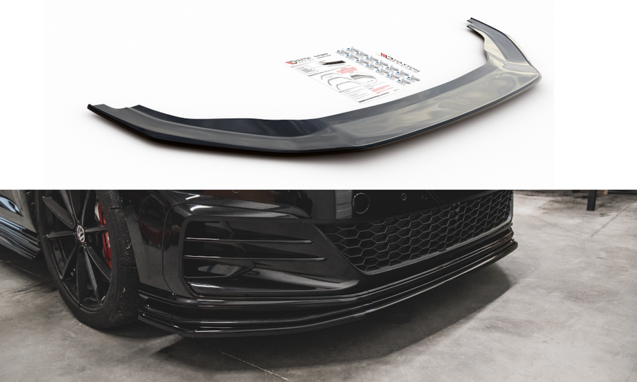 Maxton Design VW-GO-7F-GTI-TCR-FD1T Front Splitter Volkswagen Golf GTI TCR MK7.5 | ML Performance EU Car Parts