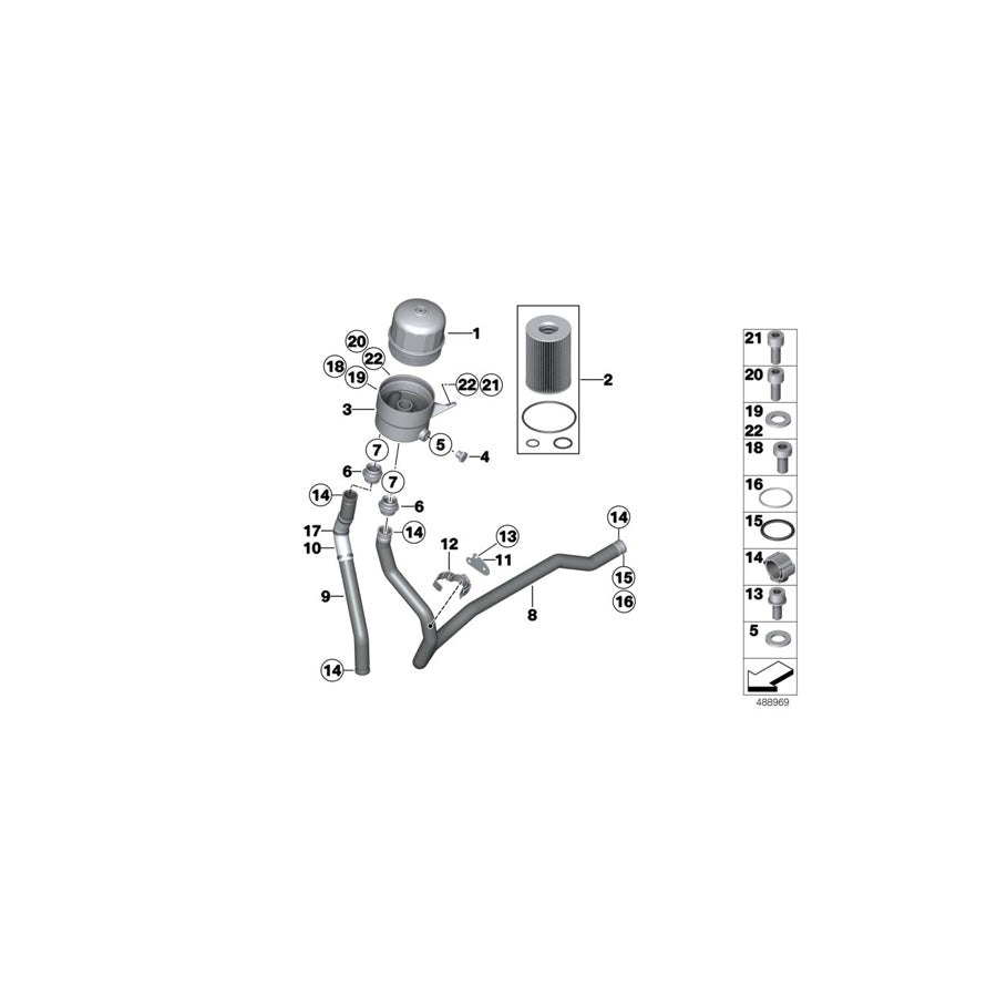 Genuine BMW 11428423347 Return Pipe Bracket (Inc. M6 GT3) | ML Performance EU Car Parts