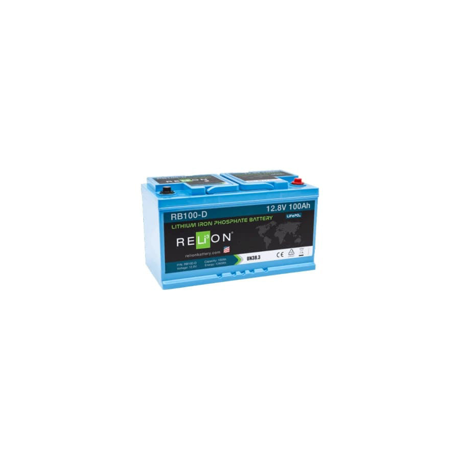 RELiON Lithium 12V 100Ah Leisure Battery LiFePO4 - REL-RB100-D | ML Performance EU Car Parts