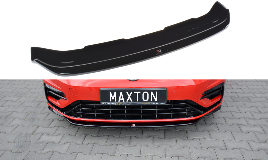 Maxton Design VW-GO-7F-R-FD5T Front Splitter V.5 Volkswagen Golf R / R-Line MK7.5 | ML Performance EU Car Parts