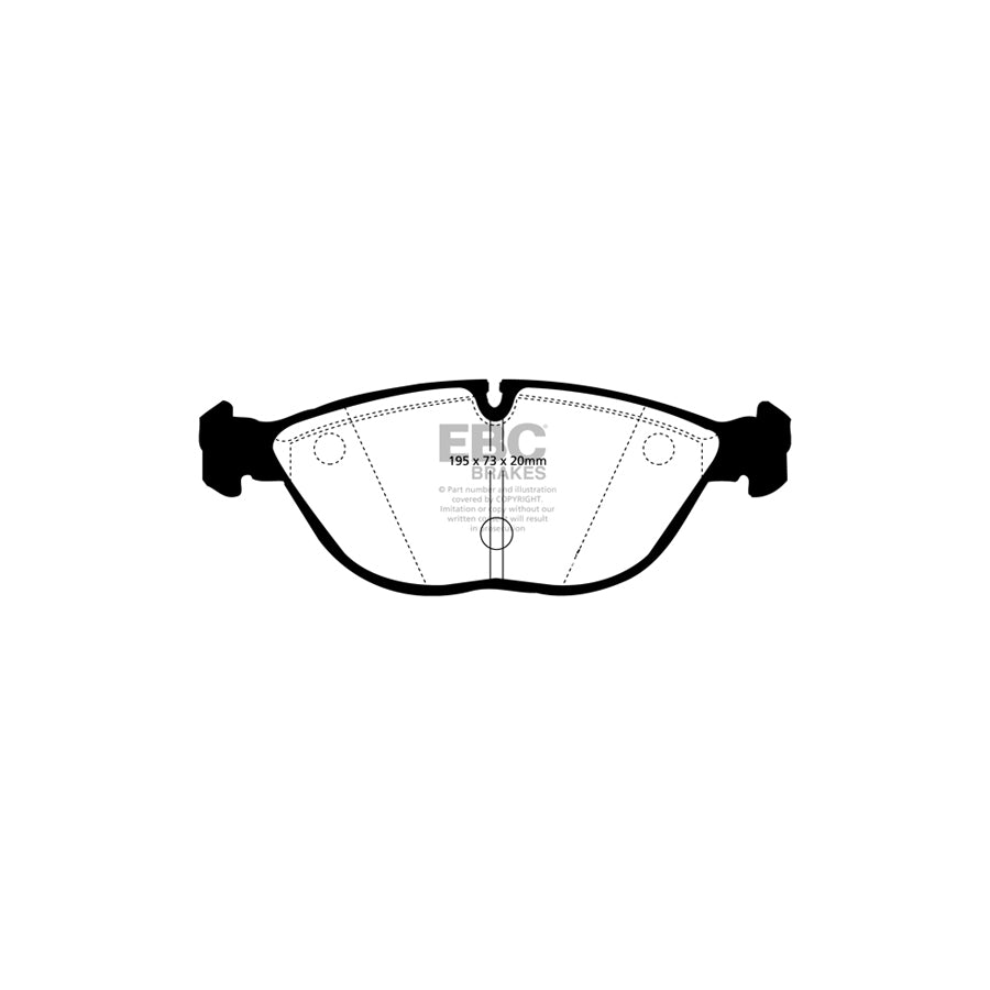 EBC PD02KF330 Mercedes-Benz W211 Redstuff Front Brake Pad & Plain Disc Kit - ATE Caliper 2 | ML Performance EU Car Parts