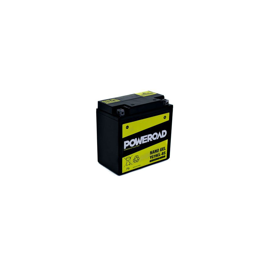 YG19CL-BS GEL Poweroad Motorcycle Battery | ML Performance EU Car Parts