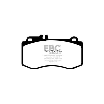 EBC PD02KF337 Mercedes-Benz W/S212 A207 Redstuff Front Brake Pad & Plain Disc Kit - ATE Caliper 2 | ML Performance EU Car Parts